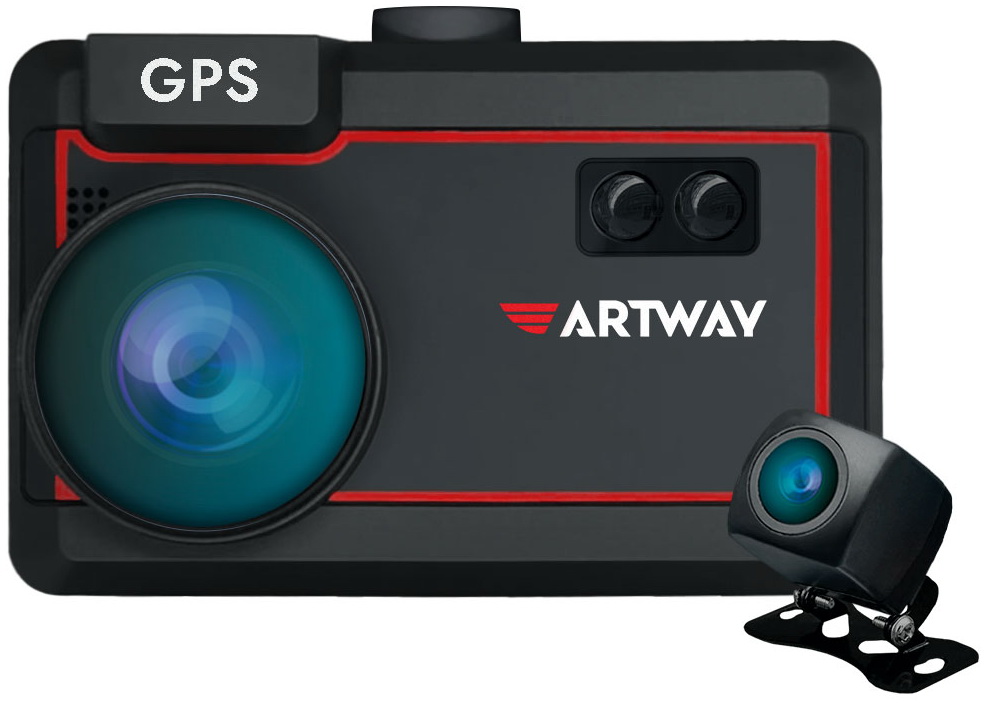 

Видеорегистратор с радар-детектором Artway MD-209 5 в 1 Signature Dual, Черный