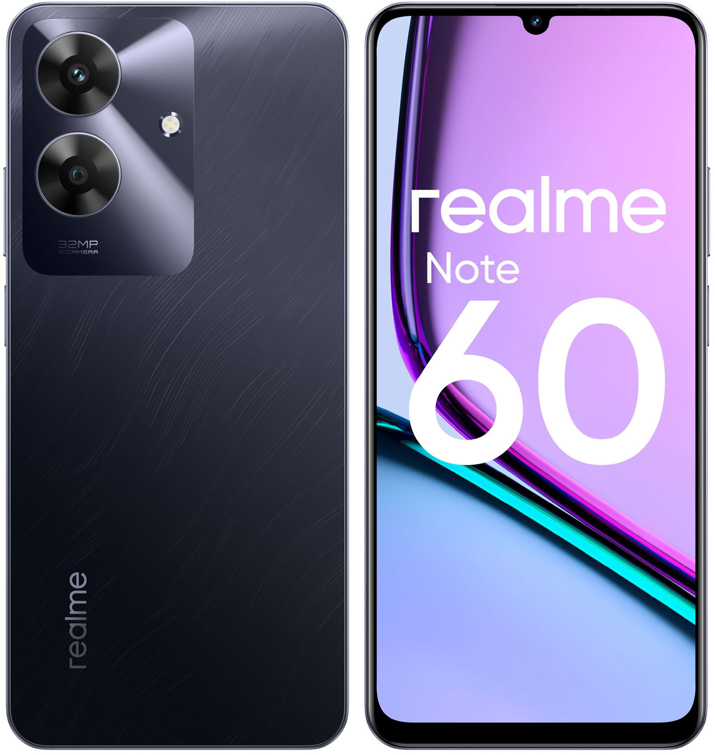 Смартфон Realme Note 60 RMX3933 128Gb 6Gb черный