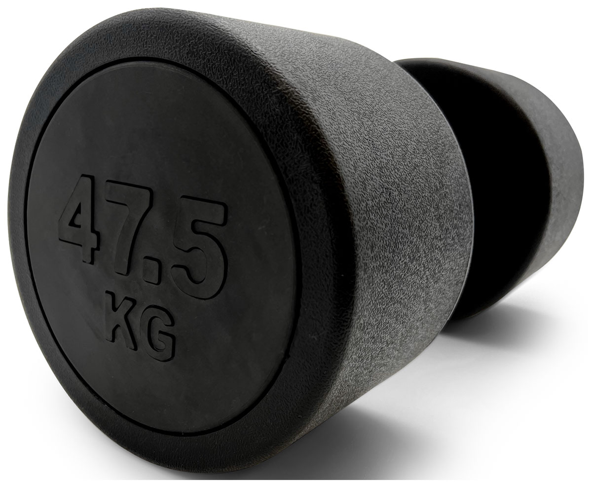 

Гантель Unix Fit, PRO, круглая, обрезиненная, 47,5 кг / шт. (DBRND47_5PBK), Черный