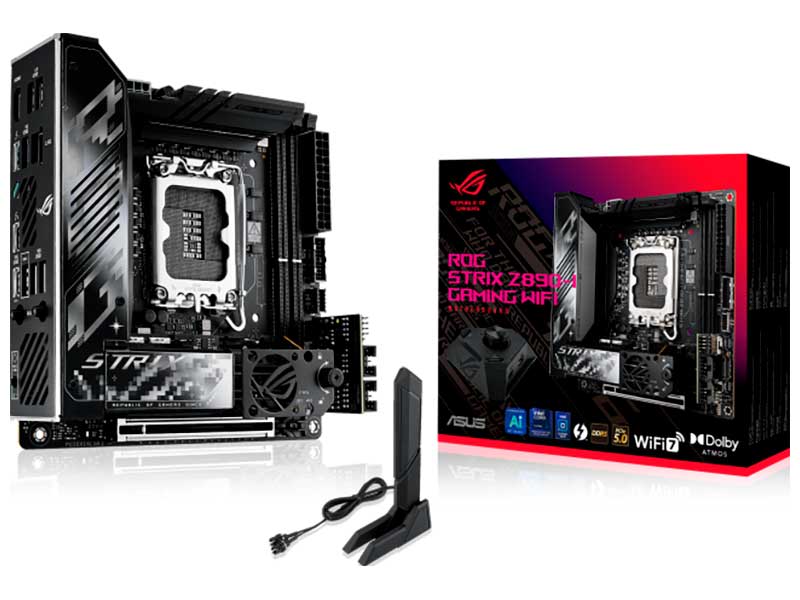 Изображение товара Материнская плата Asus ROG STRIX Z890-I GAMING WIFI (s1851, ITX)