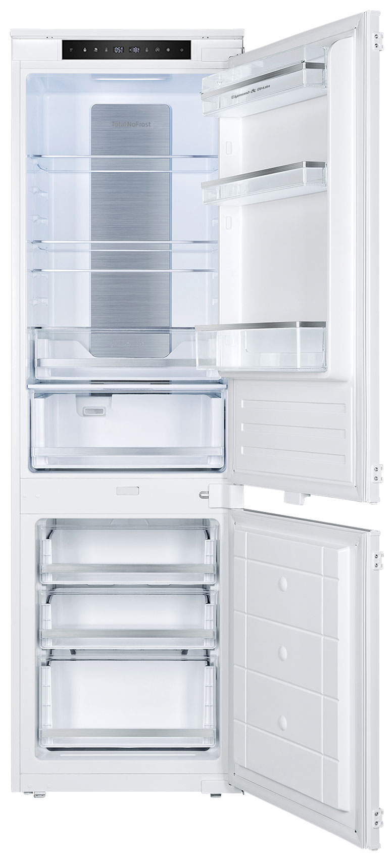 Изображение товара Встраиваемый двухкамерный холодильник Zigmund Shtain BR 24 X с системой No Frost