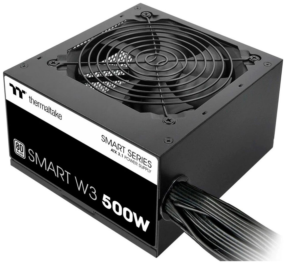 Изображение товара Блок питания Thermaltake 500W Smart W3 (PS-SPW-0500NNFAWE-1)