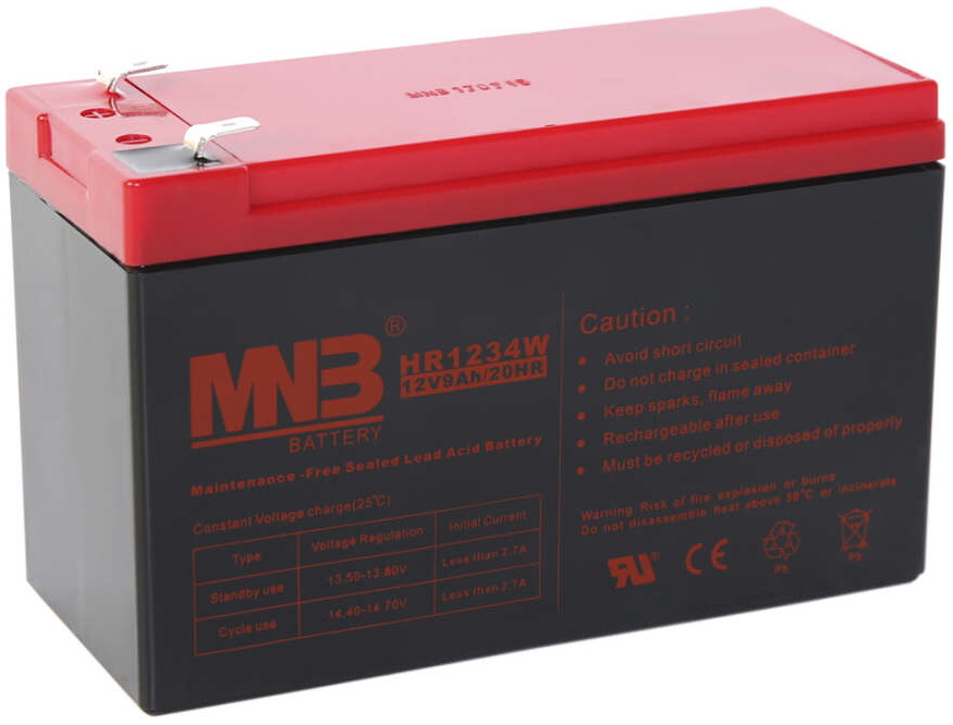 

Батарея для ИБП MNB HR1234W, Черный/красный