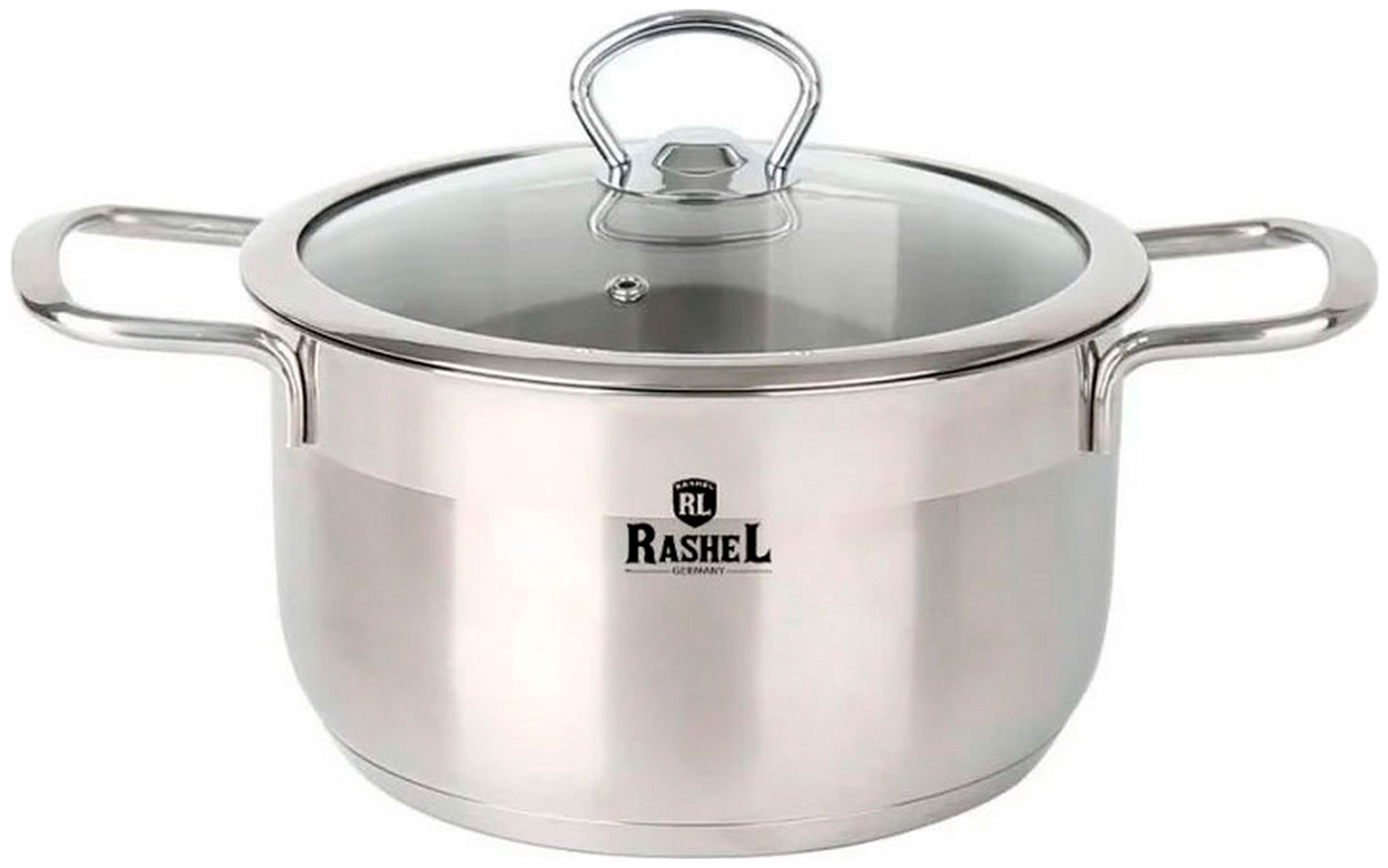 Изображение товара Кастрюля Rashel R-15 1.5 л, со стеклянной крышкой, 16x8 см