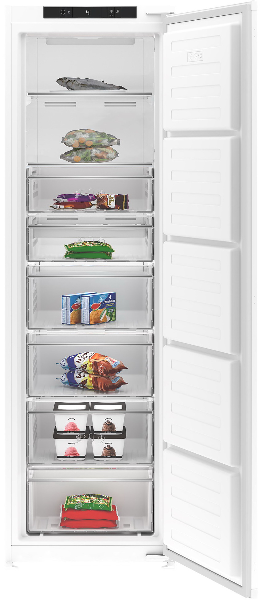 Изображение товара Встраиваемый морозильник Hotpoint HBTF 18I с инверторным компрессором и системой No Frost