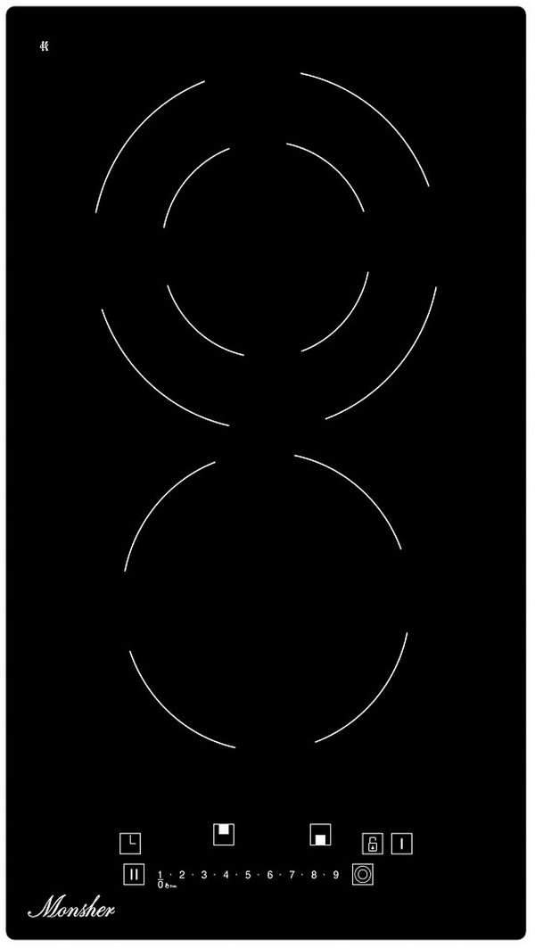 

Электрическая варочная панель Monsher MHE 35, Черный