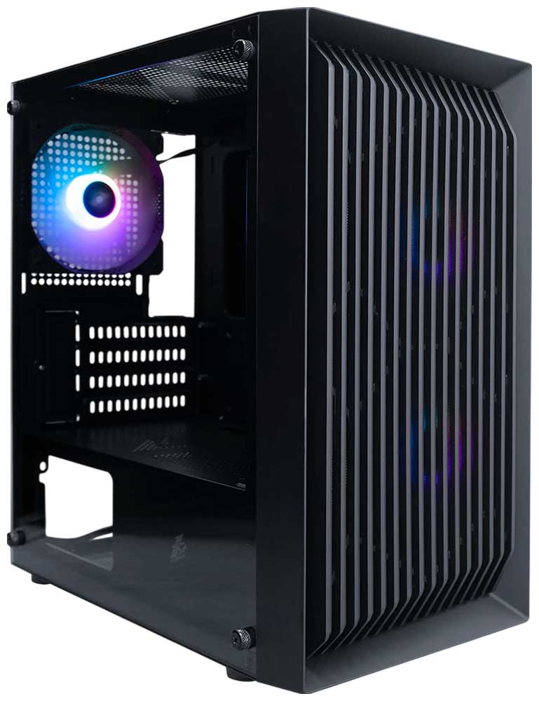 Изображение товара Компьютерный корпус 1STPLAYER BLACK.SIR BS-2 ARGB Black (BS-2-BK-3F7)