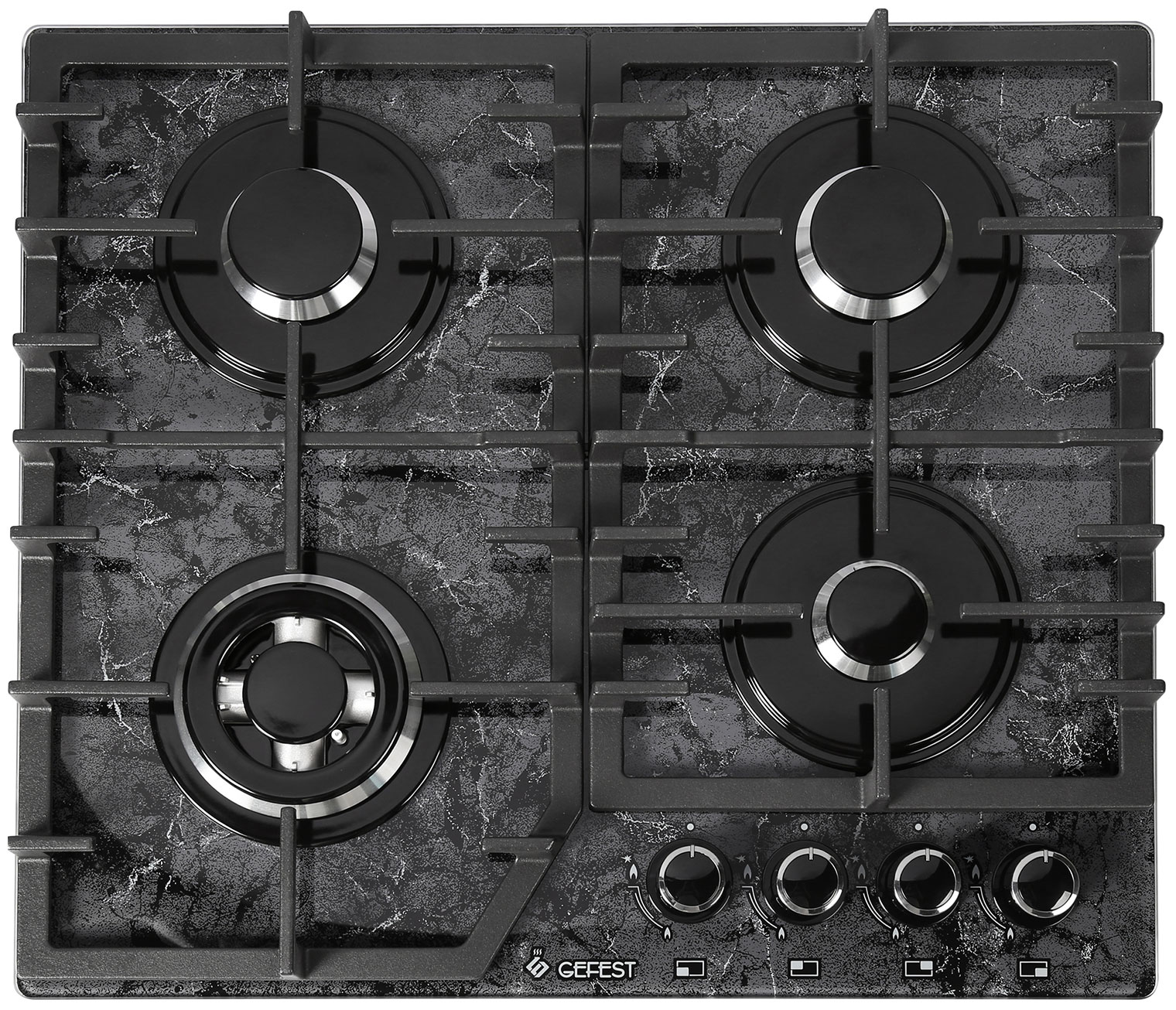 Изображение товара Газовая варочная панель Gefest ПВГ 2232-01 P53 с 4 конфорками и газ-контролем