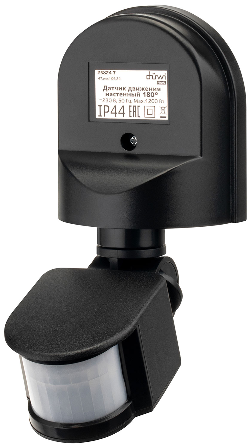 Изображение товара Датчик движения настенный Duwi DD-01 180° 12 м 1200 Вт IP44 черный