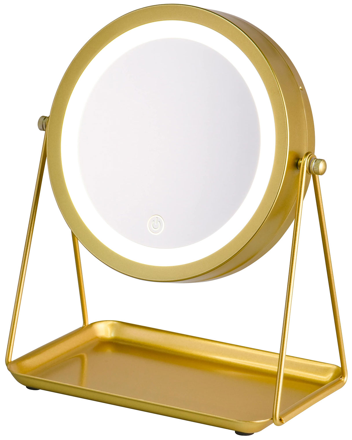 Зеркало двустороннее Hasten c x7 увеличением и LED подсветкой с диммированием HAS1822 3600₽