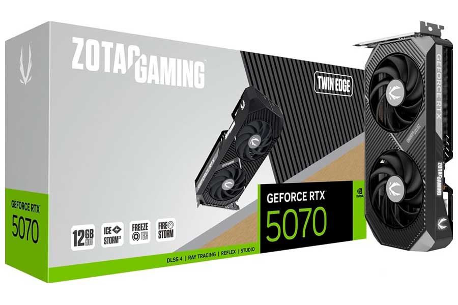 Изображение товара Видеокарта Zotac GeForce RTX 5070 TWIN EDGE 12GB GDDR7 PCIe 5.0