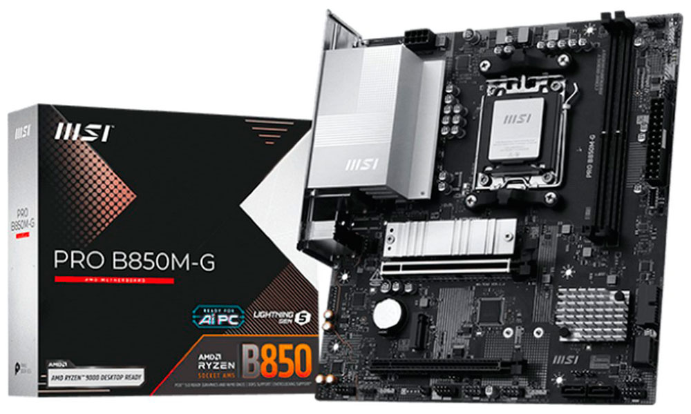 Изображение товара Материнская плата MSI PRO B850M-G (AM5, mATX)