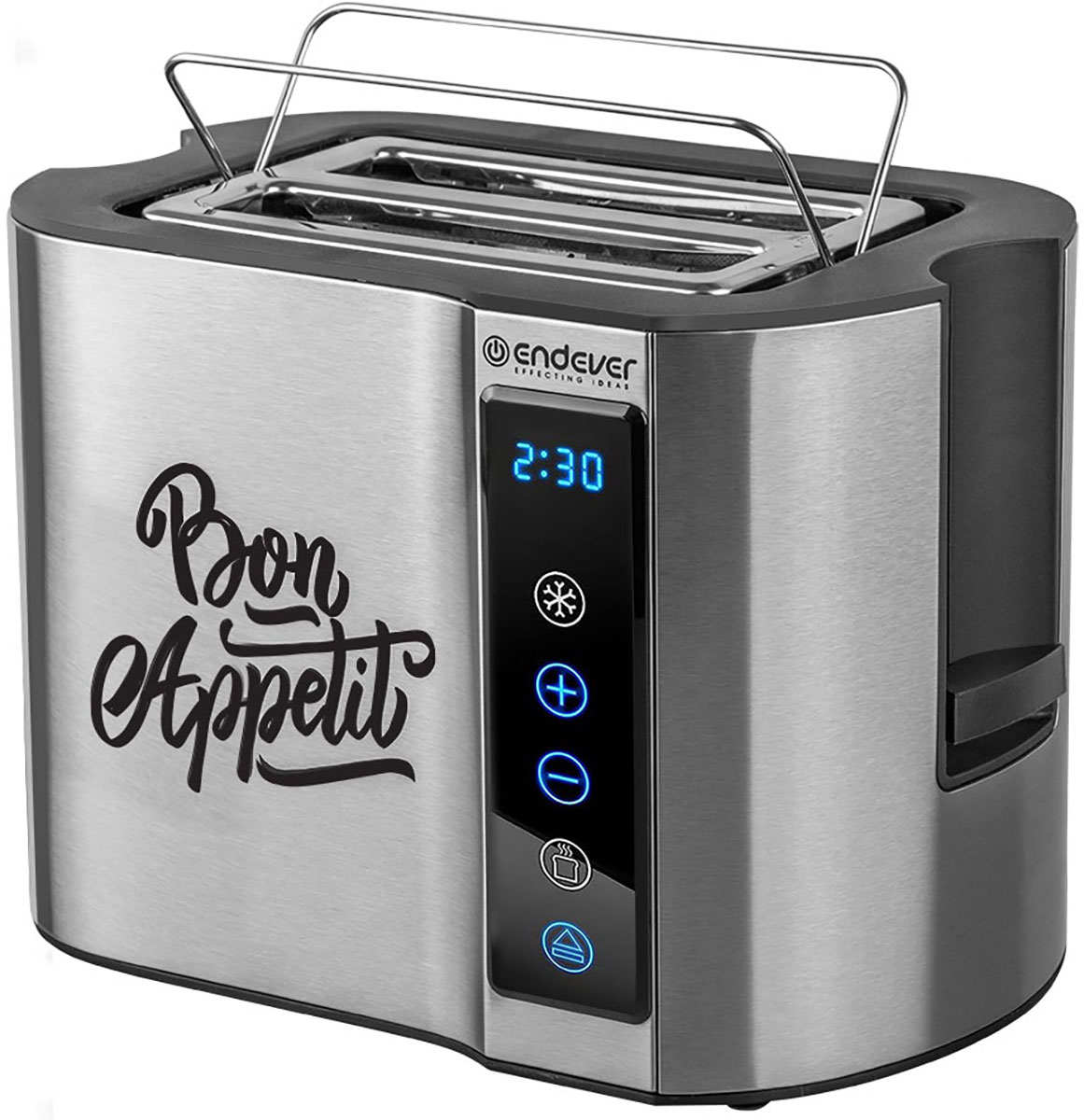 Изображение товара Тостер Endever Skyline ST-128, стальной/черный