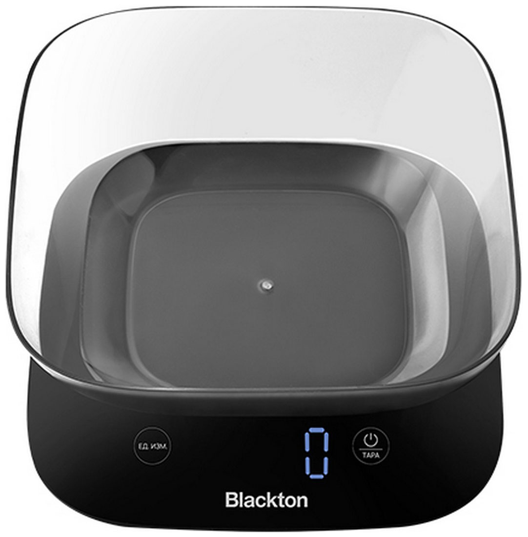 Изображение товара Кухонные электронные весы Blackton Bt KS113 черный - точность 1 г, 10 кг