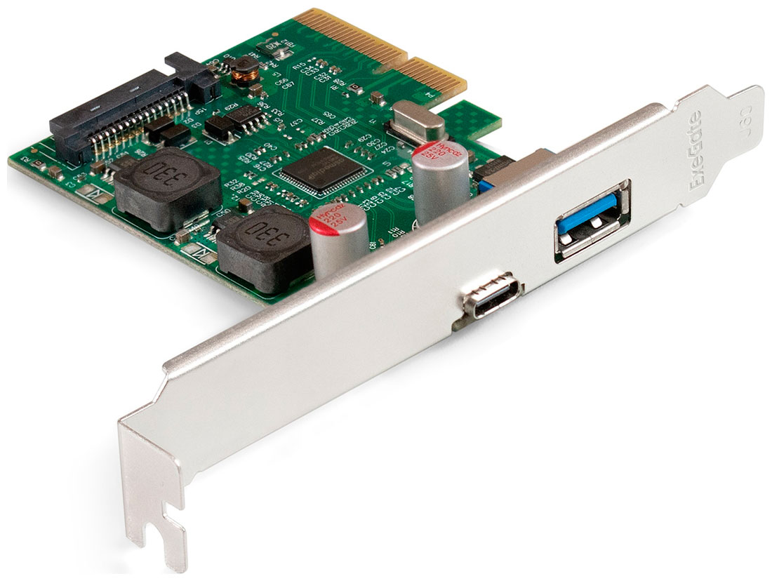 Изображение товара Контроллер ExeGate EXE-313-1A1C 10Gbps ASM3142 (EX298303RUS)