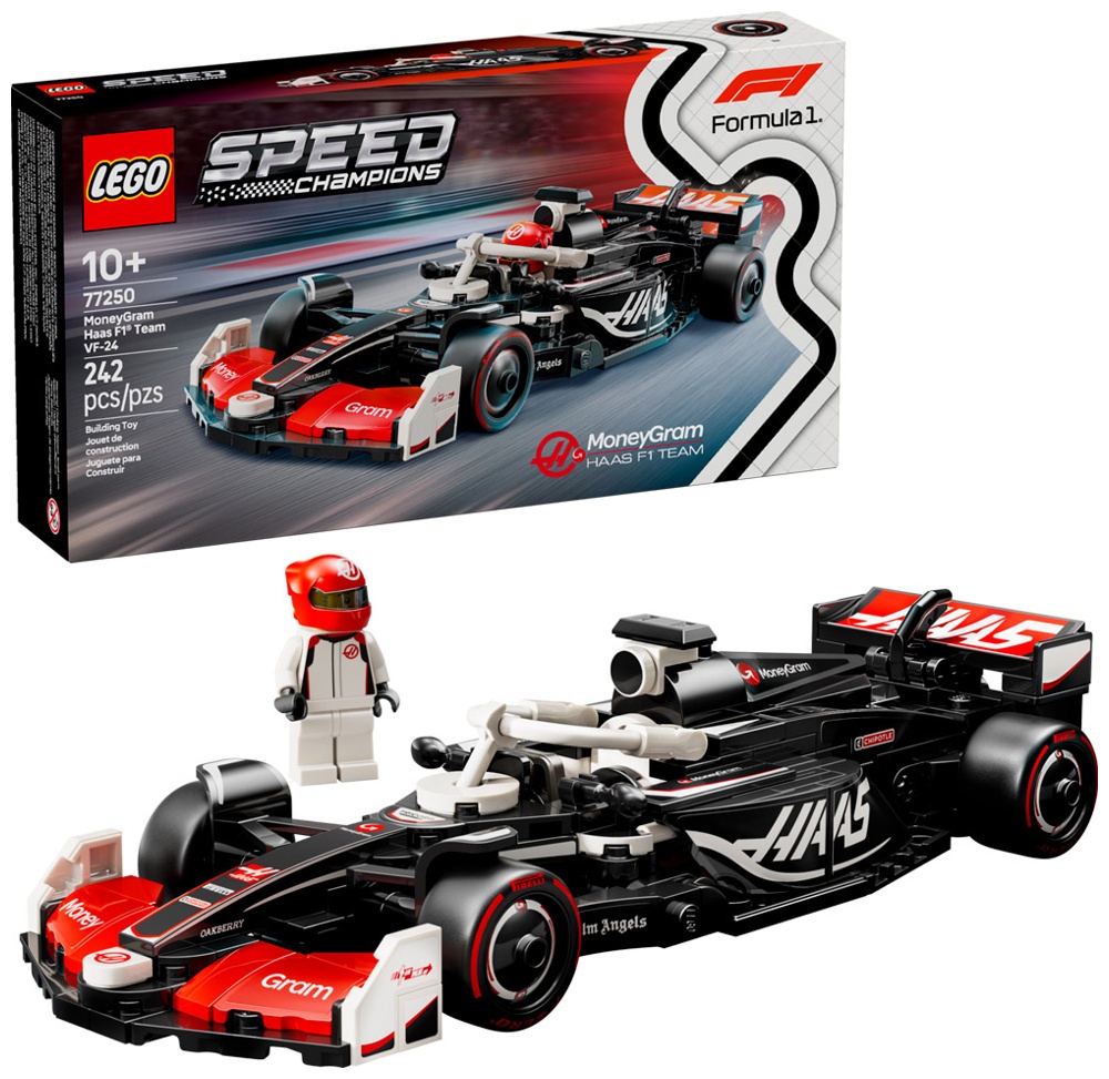 фото Конструктор lego speed champions гоночный автомобиль moneygram haas f1 team vf-244 (77250)
