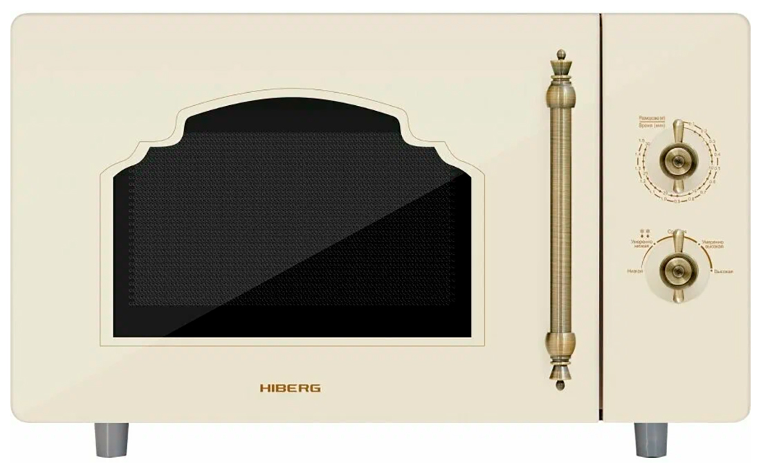 Изображение товара Инверторная микроволновая печь HIBERG i-VM 4582 YR 25л бежевое стекло