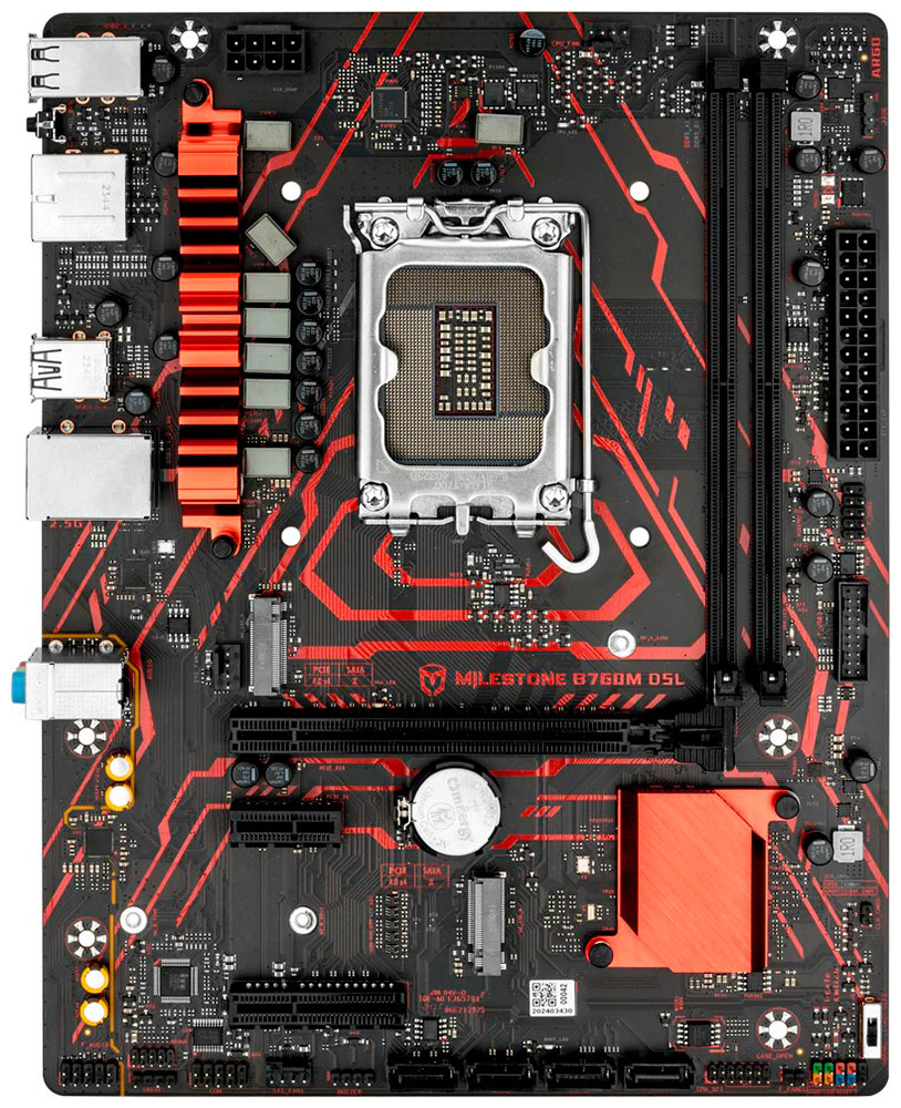Изображение товара Материнская плата Maxsun MS-Milestone B760M D5L V2 (LGA1700, mATX)