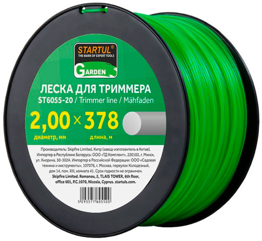 Изображение товара Леска триммерная Startul 378 м 2 мм для мягкой травы и газонов
