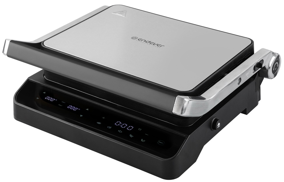 Изображение товара Электрогриль Endever Grillmaster-245 с автоматическими режимами и антипригарным покрытием Изображение товара Электрогриль Endever Grillmaster-245 с автоматическими режимами и антипригарным покрытием