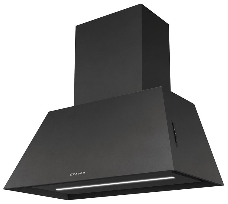 Изображение товара Вытяжка Faber CHLOE EV8P CI A 70 купольная черная с LED освещением