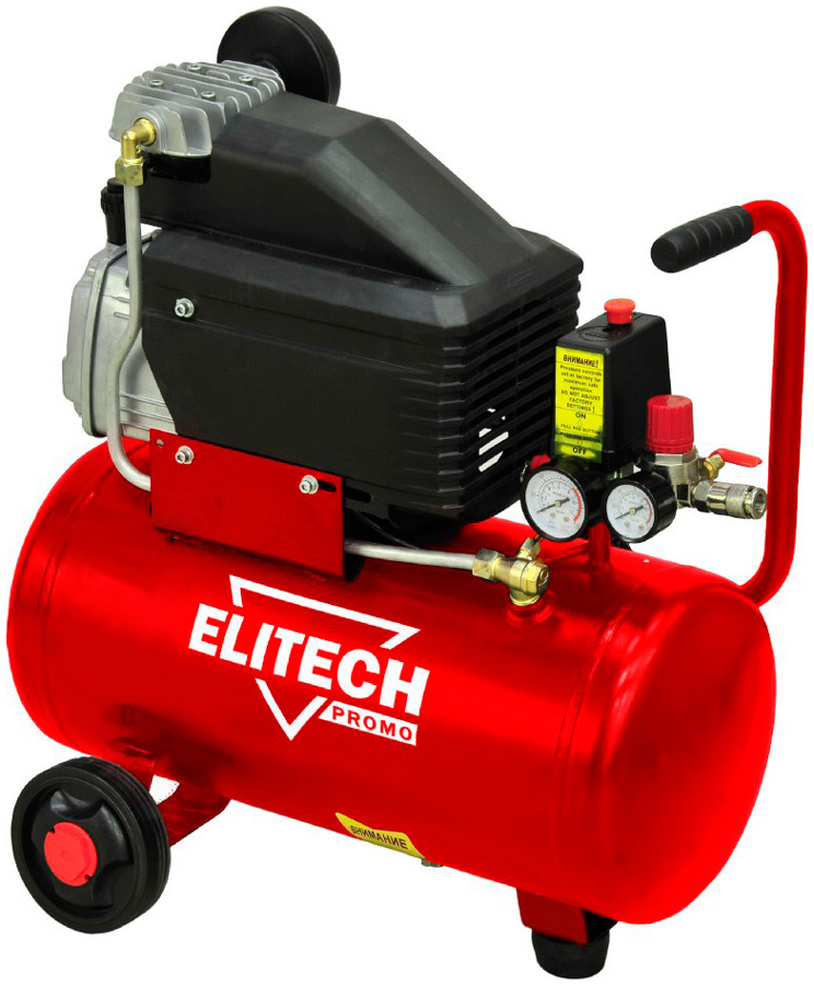 

Компрессор Elitech КПМ 200/24 Промо (E0503.001.00), Красный с черным