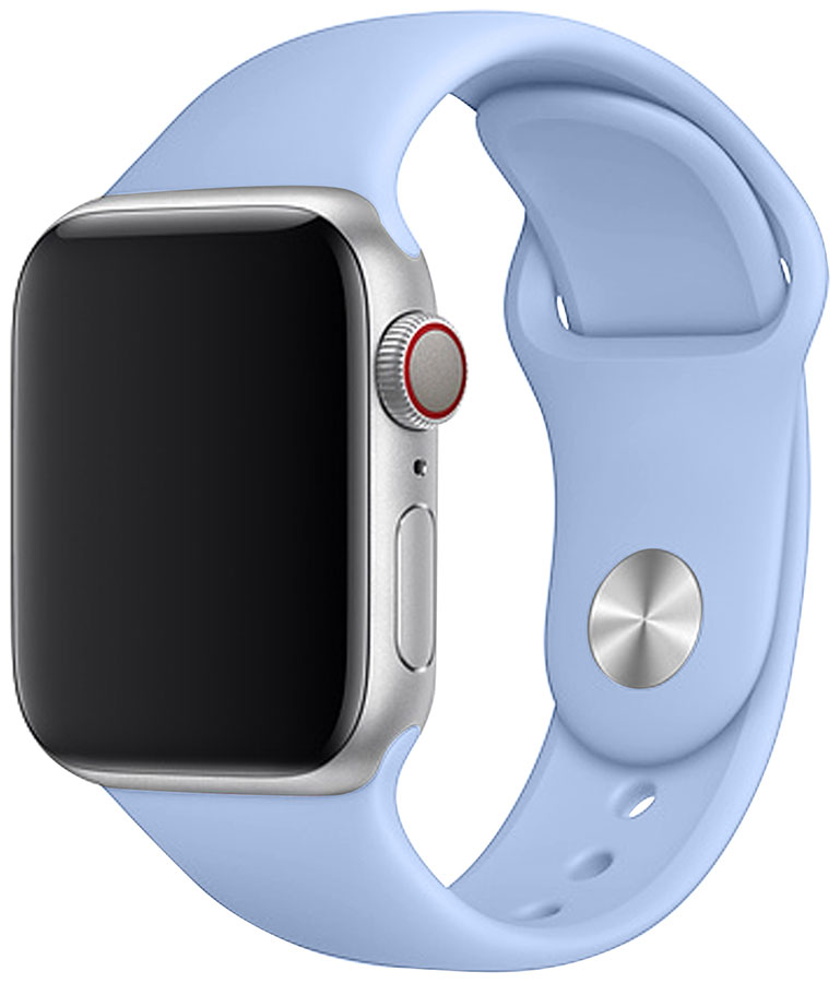 Ремешок для смарт-часов TFN AW Silicone 38/40 C31 light blue 5 шт набор силиконовые браслеты и кольца для apple watch