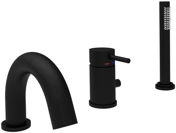 Изображение товара Смеситель на борт ванны Paffoni Light LIG047NO черный