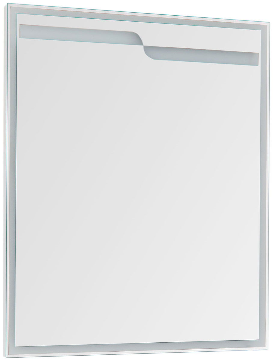 Изображение товара Зеркало Aquanet Модена 85 белого цвета с подсветкой и инфракрасным датчиком