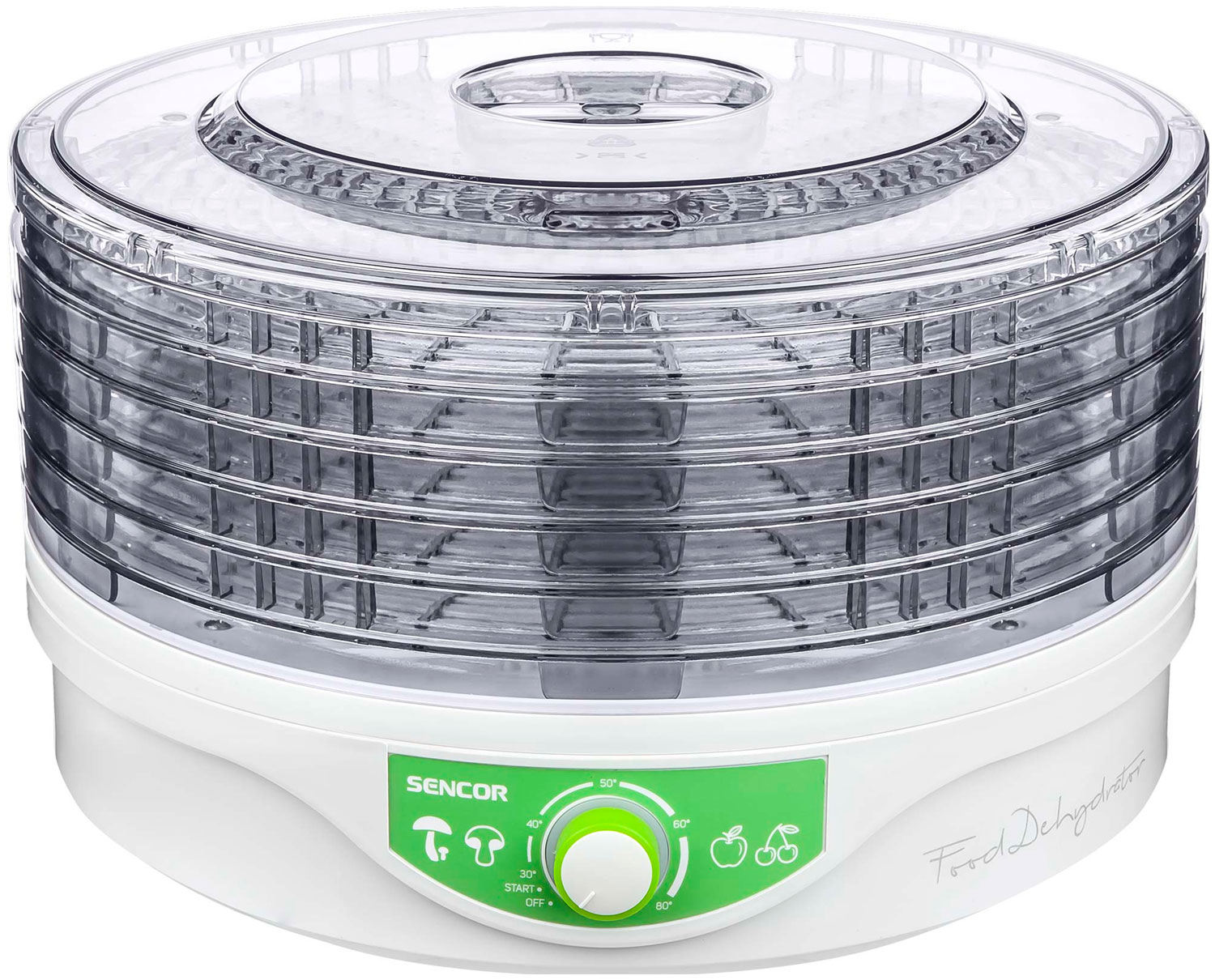 Изображение товара Сушилка для овощей и фруктов Sencor SFD 2105WH 250 Вт 5 поддонов