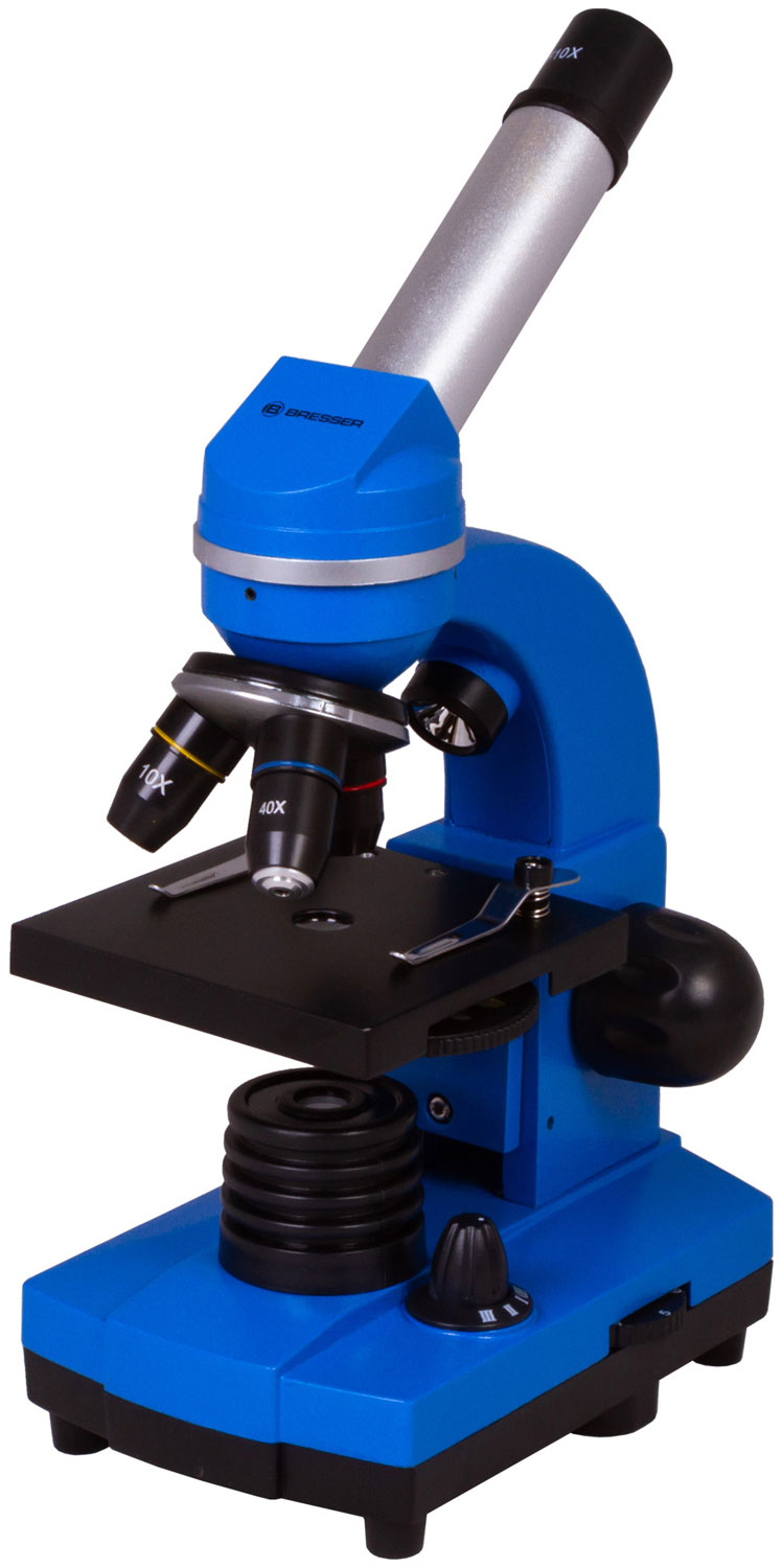 цена Микроскоп Bresser Junior Biolux SEL 40–1600x, синий (74322)