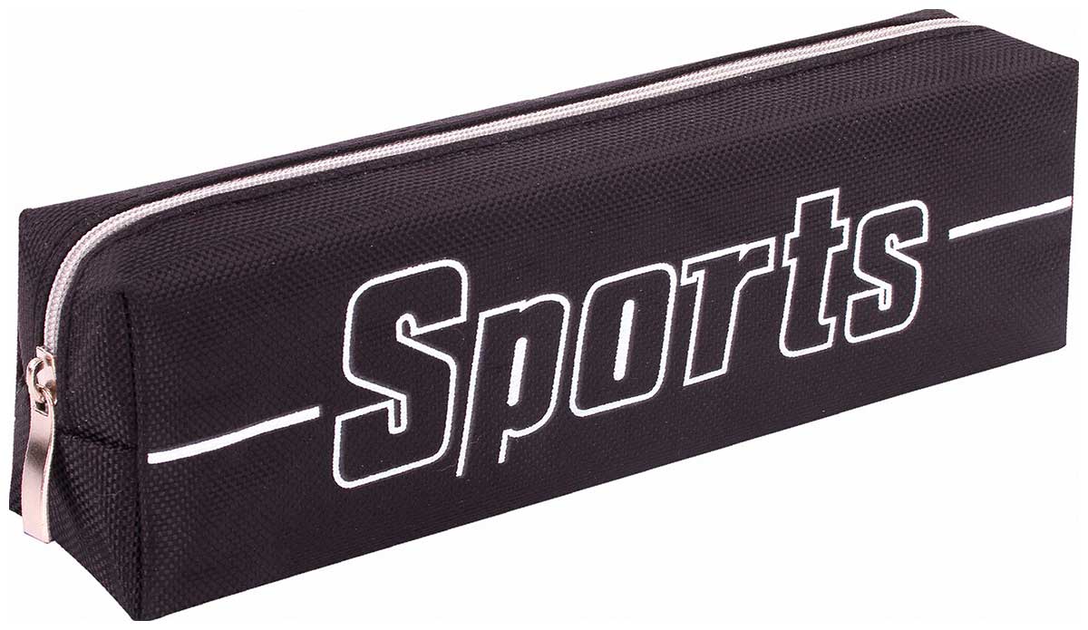 Изображение товара Пенал-косметичка Brauberg 1 отделение, полиэстер, "Sport", черный, 19х4х6 см, 270267