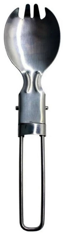 Изображение товара Ложка складная с зубчиками Дружба ДК-590 из нержавеющей стали для туризма