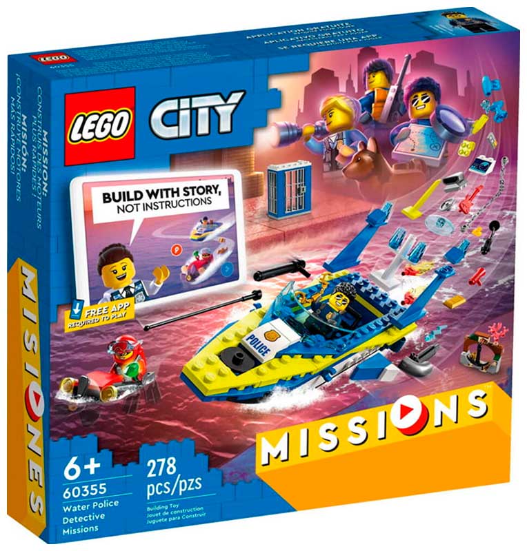 Изображение товара Конструктор Lego City Детективные миссии водной полиции 60355
