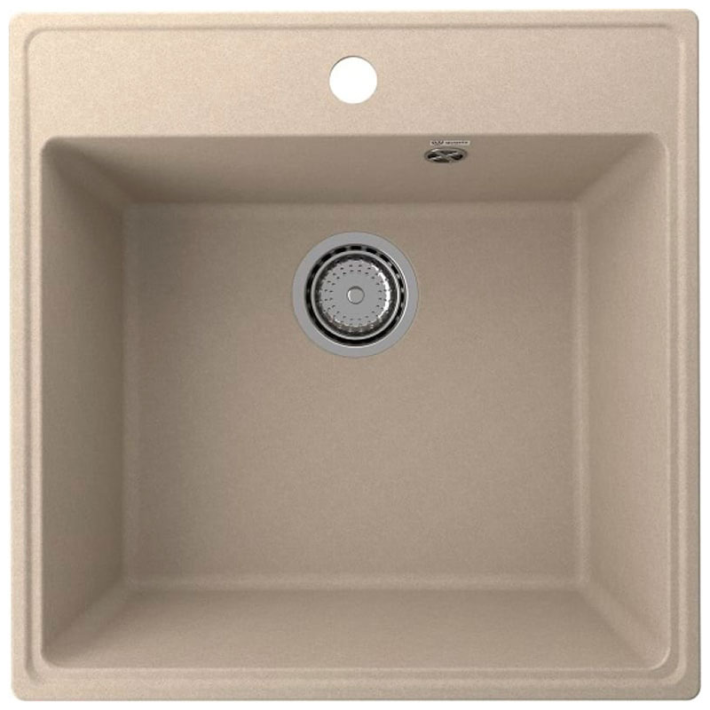 Изображение товара Кухонная мойка Ulgran Quartz Forte десерт 505-03, квадратная, бежевый