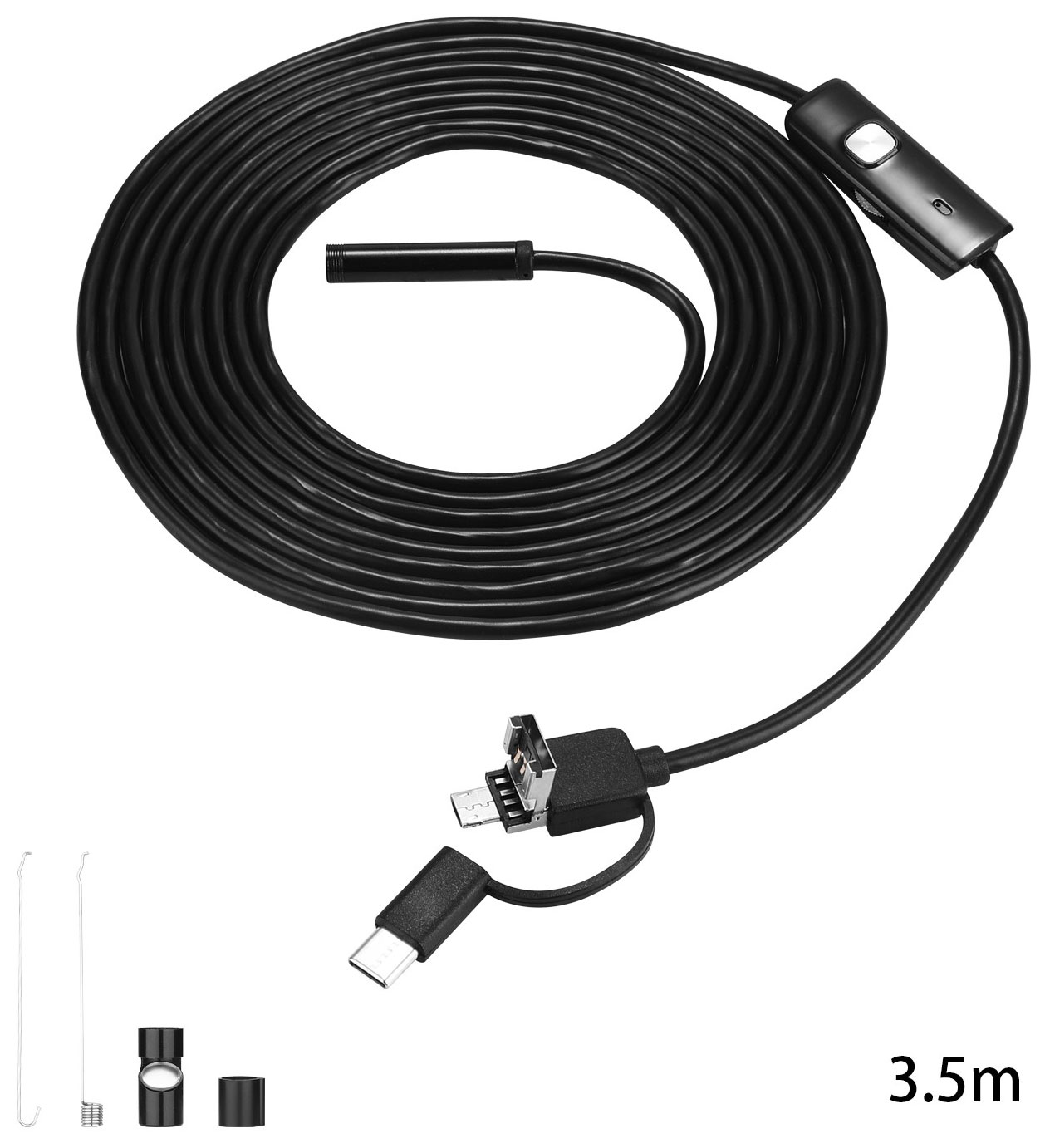 Эндоскоп 3.5м (Micro USB, USB, Type-C) Deko WEC-3.5 065-0155 эндоскоп 3 5м micro usb usb type c deko wec 3 5 065 0155