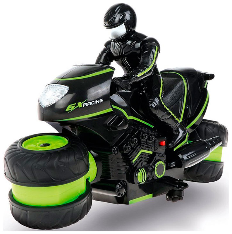 Мотоцикл Crossbot черно-зеленый 870602 цена и фото