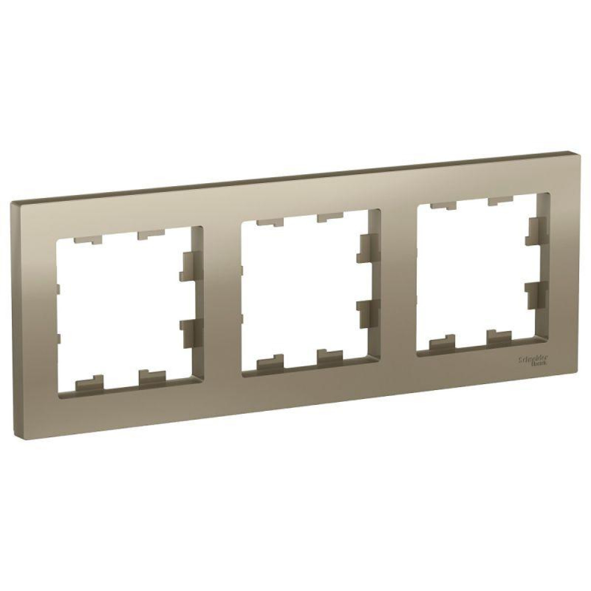 Изображение товара Рамки для электроустановочных изделий Systeme Electric AtlasDesign 3 места шампань