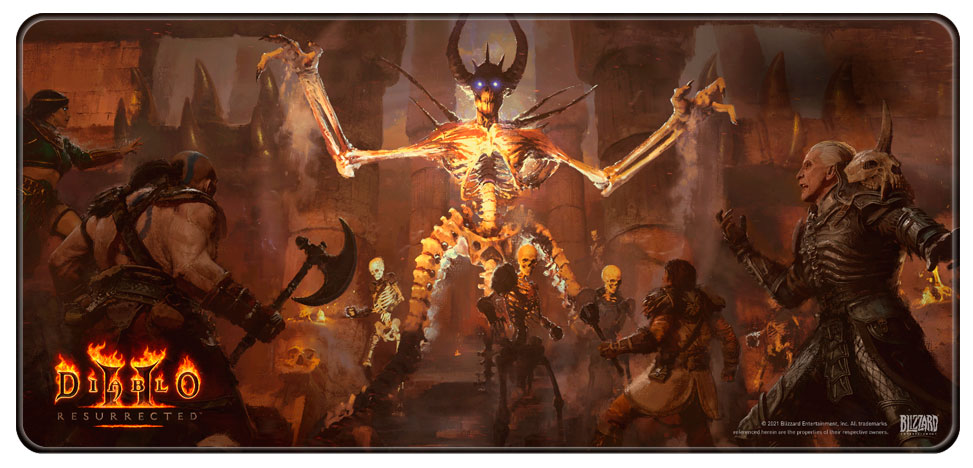 Коврик для мышек Blizzard Diablo II Resurrected Mephisto XL коврик для мышек blizzard diablo iv skeleton king l