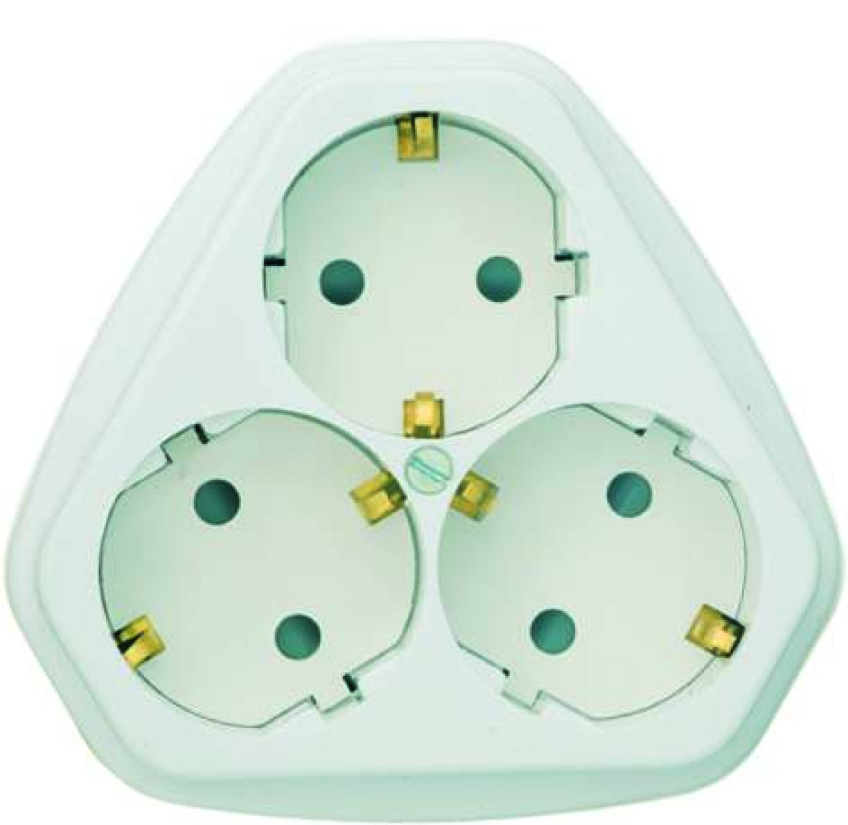 Изображение товара Розетка Кунцево-Электро 3-м СП с заземл. шторками IP20 белая