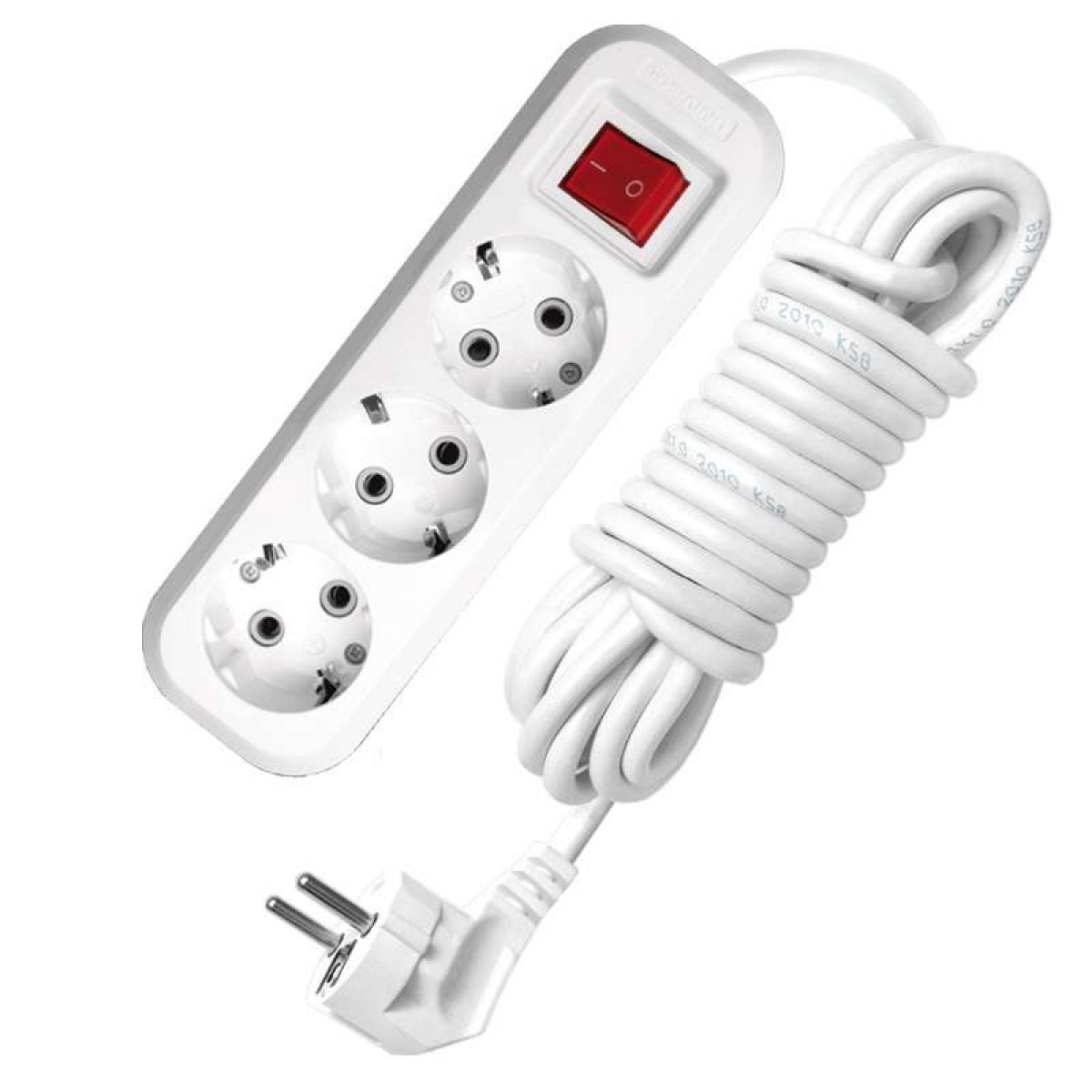 Изображение товара Универсальный удлинитель 3х7м IP20 с заземлением и выкл UNIVersal S-303