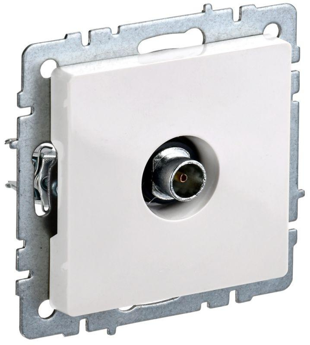 Изображение товара Розетки IEK Розетка телевизионная оконечная TV СП Brite РТВ11-0-БрБ бел.