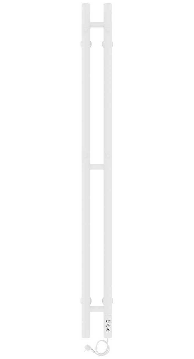 Изображение товара Полотенцесушитель электрический Laris Прайм ЧК 80х1200 Дуэт (круг) белый муар, правое подключение (73207631)