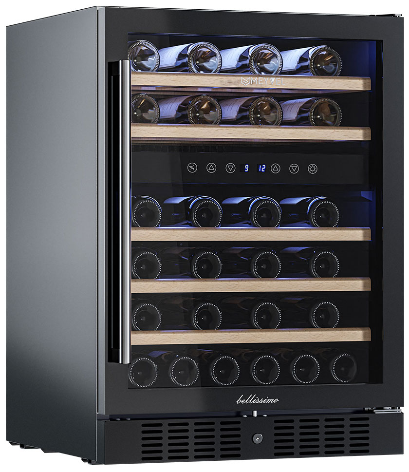 Изображение товара Встроенный винный шкаф Meyvel MV46-KBT2 46 бутылок dual zone с УФ-фильтром