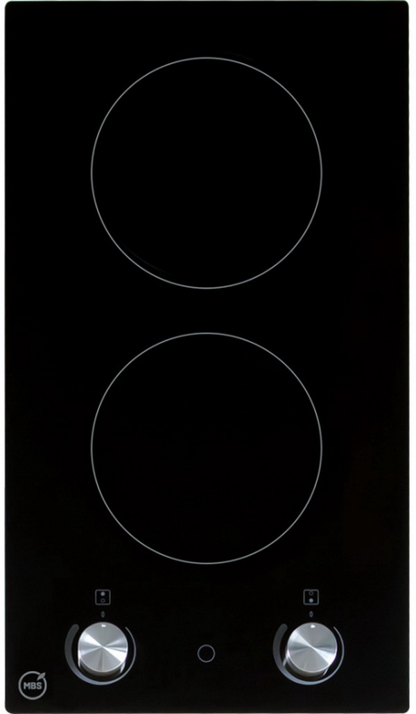 Изображение товара Электрическая варочная панель MBS PE-305BL 2 конфорки быстрого нагрева стеклокерамика