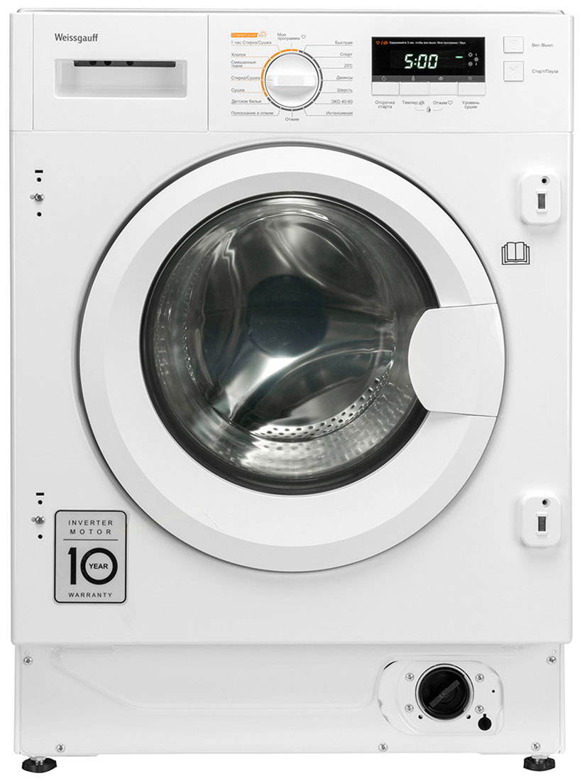 

Встраиваемая стиральная машина Weissgauff WMDI 6148 D, Белый