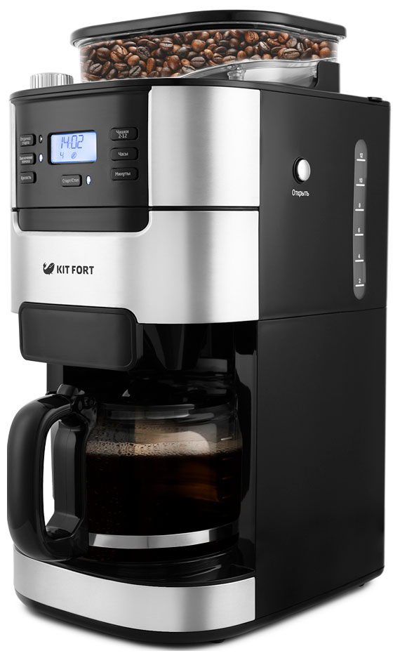 Изображение товара Кофеварка Kitfort КТ-720 капельная мощность 1050 Вт черный