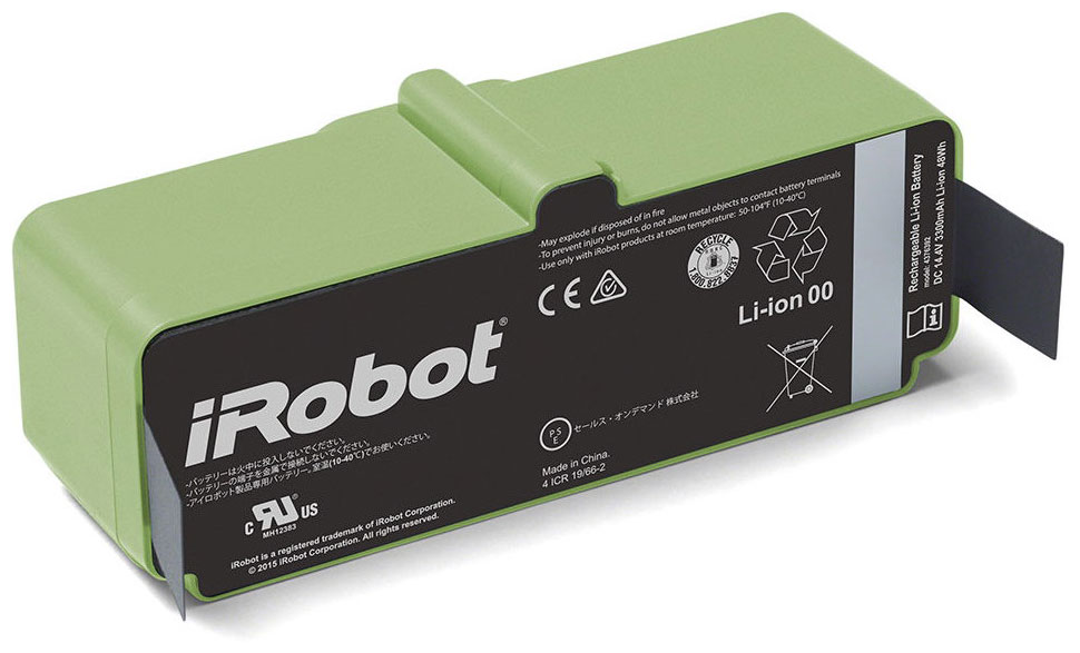 Изображение товара Аккумуляторная батарея iRobot для Roomba Li-ion 3300 mAh зеленая 4462425
