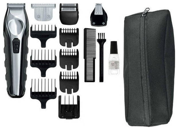 

Триммер для лица Wahl Ergonomic Total Beard Kit, серый/черн, Черный/серебристый