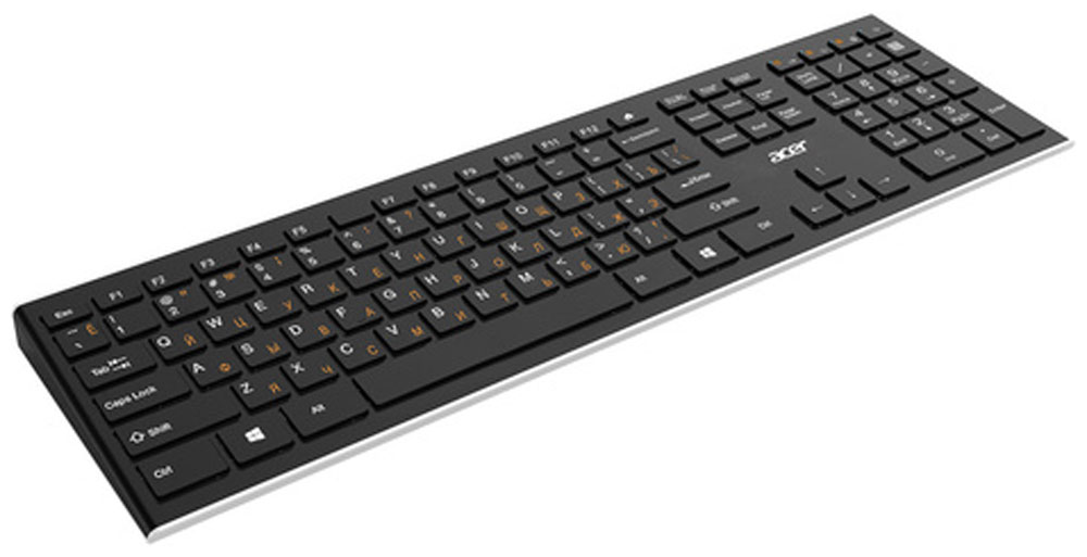 Изображение товара Беспроводная клавиатура Acer OKR010 Slim Bluetooth USB черная